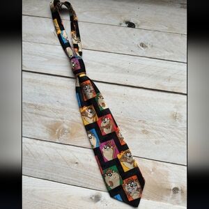 Looney Tunes Mania 1993 Tasmanian Devil Valentines Heart Tie Vintage